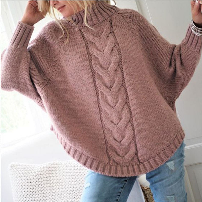 Marianne Krarup | Dámský oversized pletený svetr s netopýřími rukávy