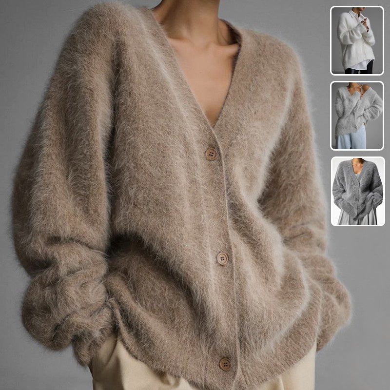 Cecilie Poulsen | Oversized kardigan z měkkého mohérového úpletu