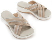 Amélie Rousseau | Casual sandaler til kvinder med krydsede stropper og moderne design