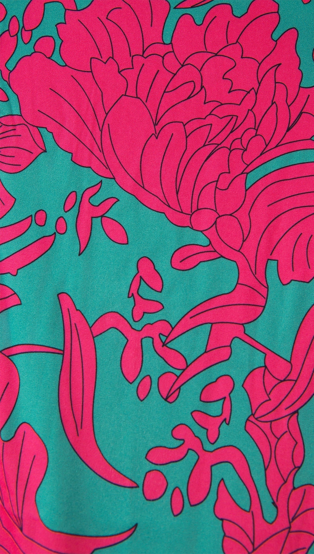 Amélie Laurent | Midi-sommerkjole med farverigt slå-om design