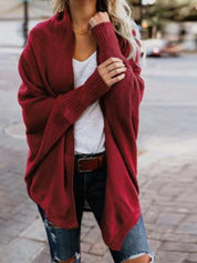 Mie Randers | Grüner Strickcardigan im Oversize-Stil