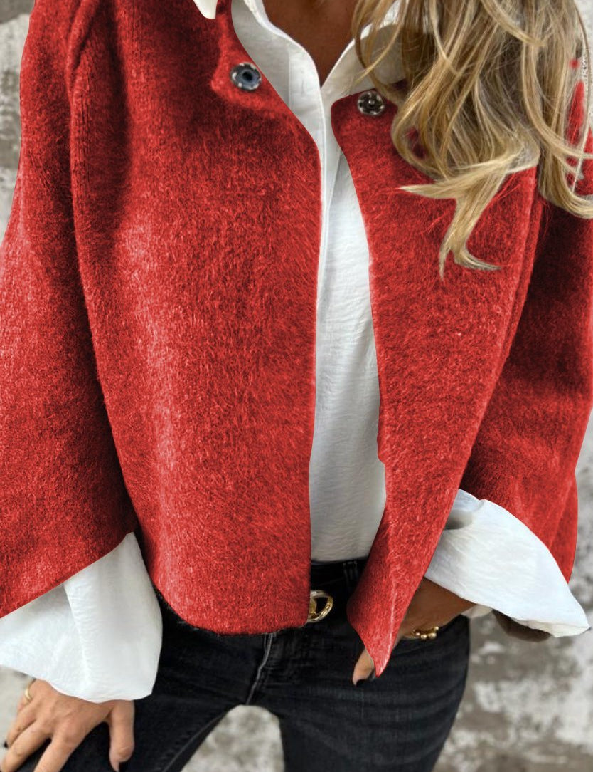 Rosanna Bellamy | Wool Cardigan i Beige med Elegant Design