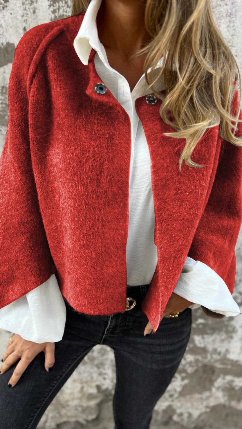 Rosanna Bellamy | Wool Cardigan i Beige med Elegant Design