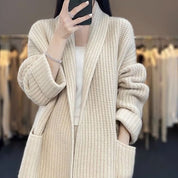 Karla Lindholm | Oversized cardigan i chunky strik til kvinder