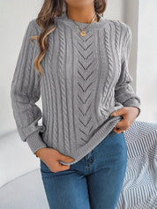 Nora Jørgensen | Cable-Knit Textured Sweater