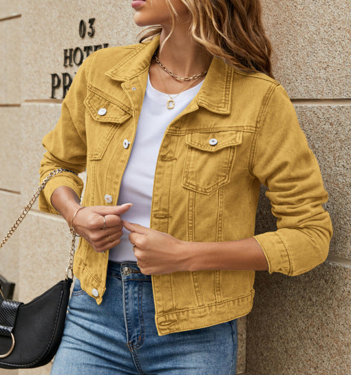Mathilde Knudsen | Schmale Jeansjacke mit klassischem Kragen