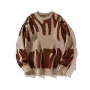 Oskar Lindgren | Oversize-Strickpullover mit Graffiti-Print