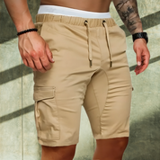 Jeppe Solberg | Cargo-Shorts für Herren mit elastischem Bund und geräumigen Taschen