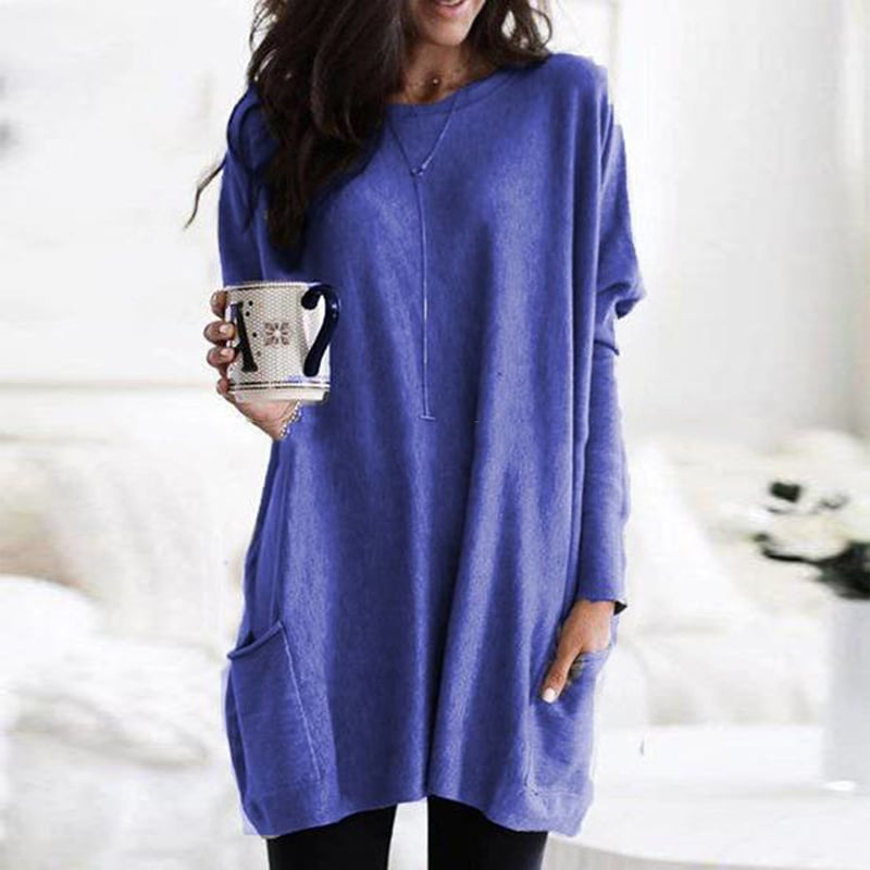 Rosalind Pemberton | Oversized Tunika Sweater med Lommer