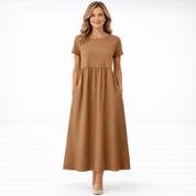 Anaïs Lefevre | Linned luksus maxi kjole