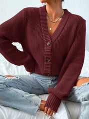 Nora Kjeldsen | Oversized Knitted Cardigan in Green