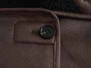 Stine Bang | Faux-shearling frakke med kontrastkrave