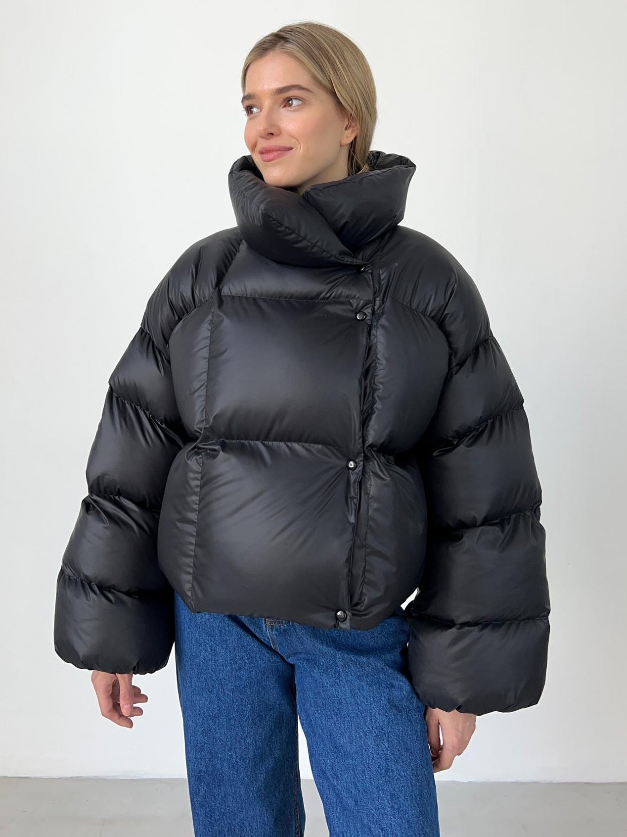 Maja Jensen | Pufferjakke i vatteret oversize-design