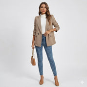 Lavinia Cortez | Ternet Oversized Blazer med Knaplukning