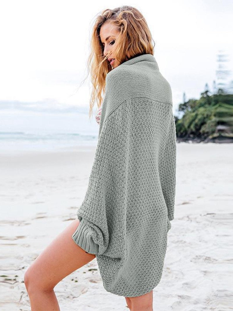 Mie Randers | Grüner Strickcardigan im Oversize-Stil