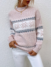 Christina Ravn | Schneeflockenpullover mit hohem Kragen