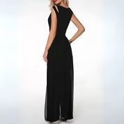 Rosalia Veneziano | Maxi-jumpsuit med V-udskæring og elegante detaljer til kvinder