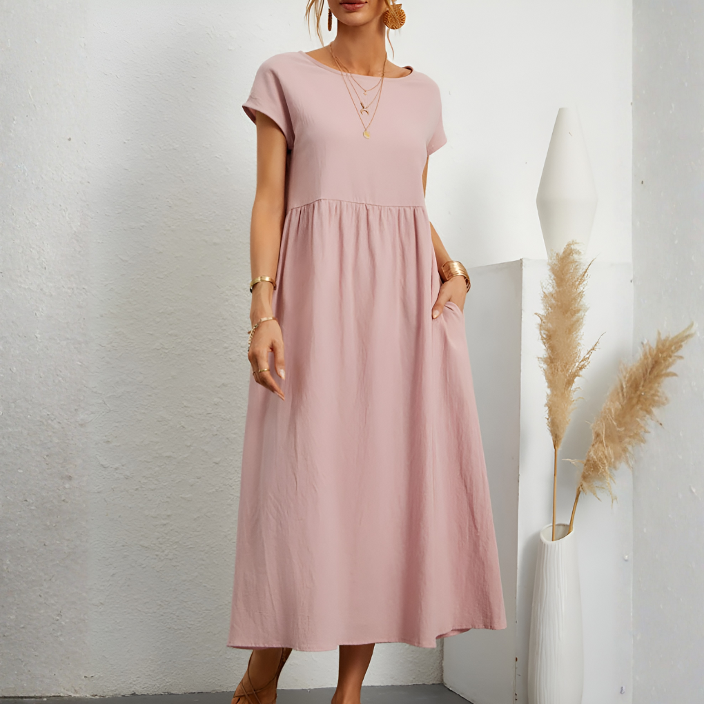 Juliette Moreau | Patchwork luksus midi kjole