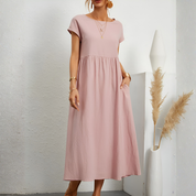 Juliette Moreau | Patchwork luksus midi kjole