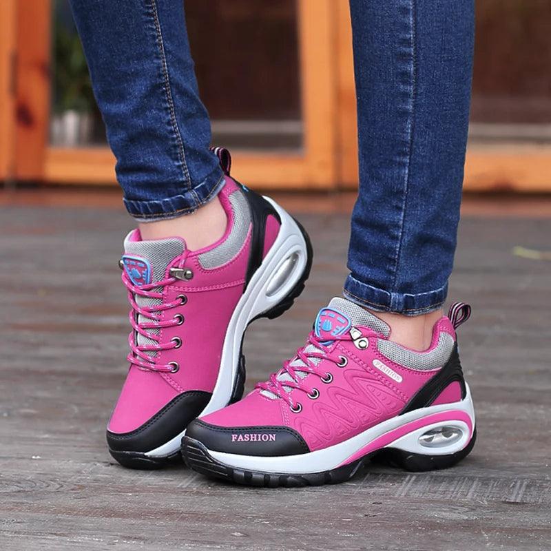 Marcella Rosewood | Vandtæte Sneakers med Neon-detaljer