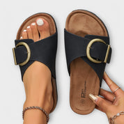 Isabelle Ashford | Komfortable Slide-Sandaler Med Spænde