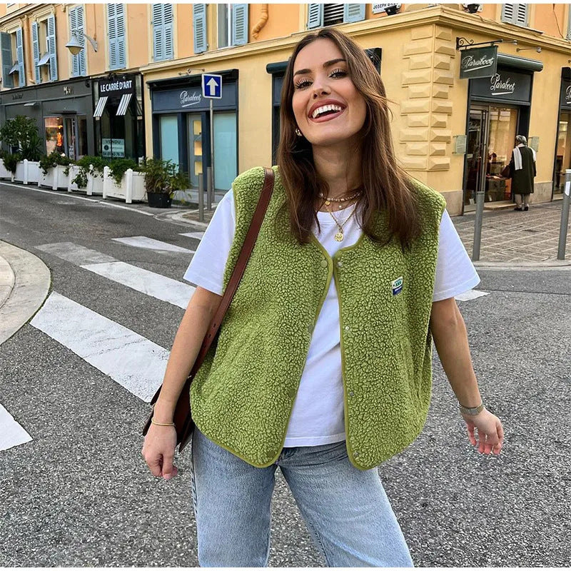 Vibeke Holm | Teddyfleece-vest til kvinder