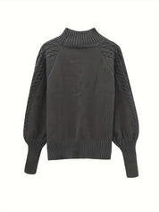 Nicoline Bruhn | Cable-Knit Sweater with Turtleneck