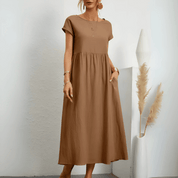 Anaïs Lefevre | Linned luksus maxi kjole