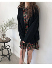 Ditte Lund | Oversize Strikcardigan i Grå