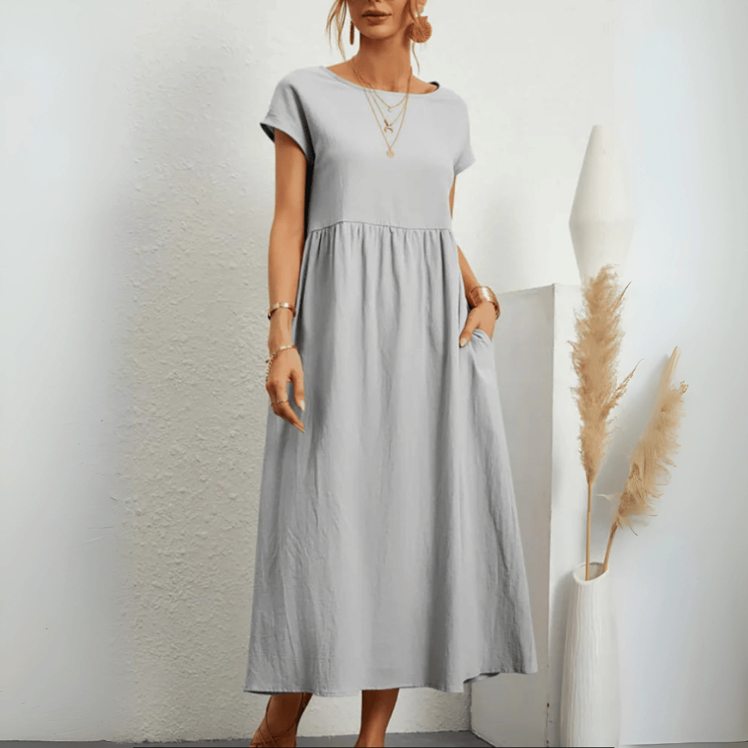 Anaïs Lefevre | Linned luksus maxi kjole