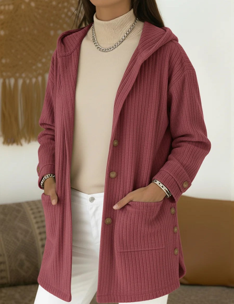 Katrine Mortensen | Hooded corduroy-jakke til kvinder