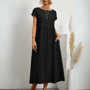 Anaïs Lefevre | Linned luksus maxi kjole