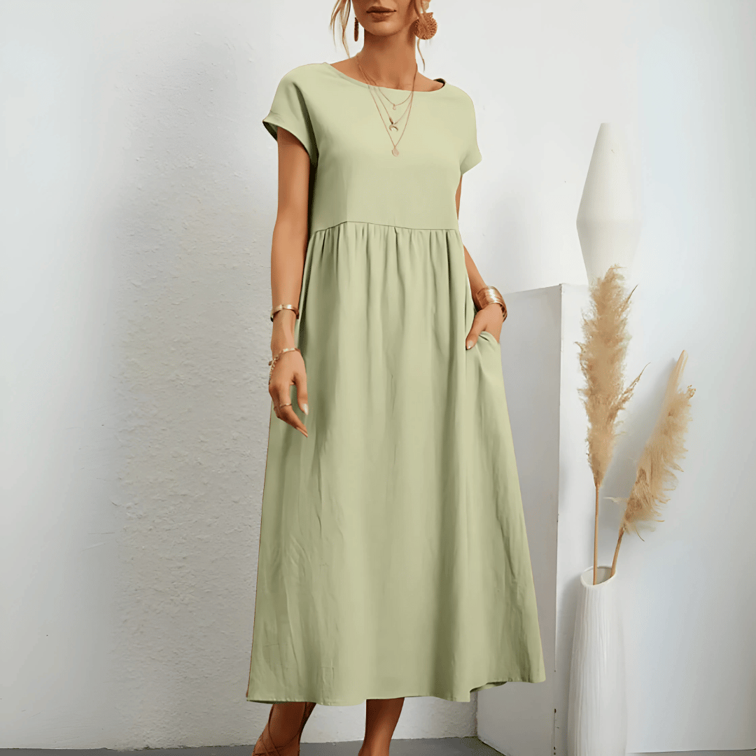 Anaïs Lefevre | Linned luksus maxi kjole