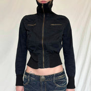 Marie Pedersen | Cropped-Bomberjacke mit Reißverschluss für Damen