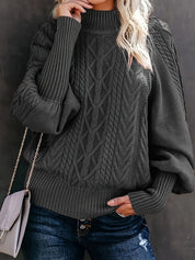 Nicoline Bruhn | Cable-Knit Sweater with Turtleneck
