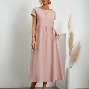 Anaïs Lefevre | Linned luksus maxi kjole