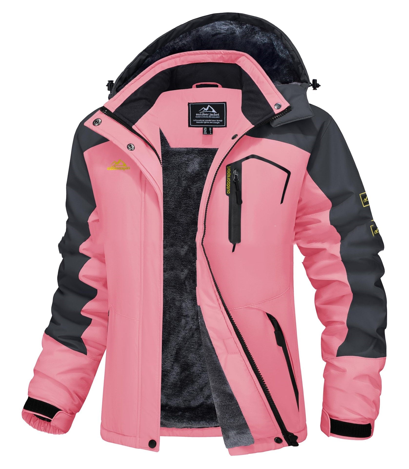 Sofie Rasmussen | Weiße Skijacke mit Kapuze für Damen