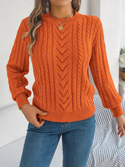 Nora Jørgensen | Cable-Knit Textured Sweater