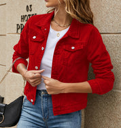 Mathilde Knudsen | Schmale Jeansjacke mit klassischem Kragen