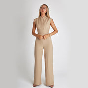 Lara Benedetti | Ærmeløs Jumpsuit med Bindebælte i Sort