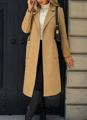 Andrea Lund | Camel Wool Coat with Tie Belt
