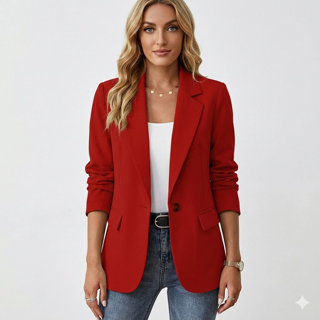 Vivienne Rousseau | Rød Oversized Blazer til Kvinder