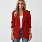 Vivienne Rousseau | Rød Oversized Blazer til Kvinder