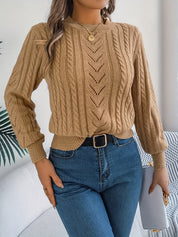 Nora Jørgensen | Cable-Knit Textured Sweater