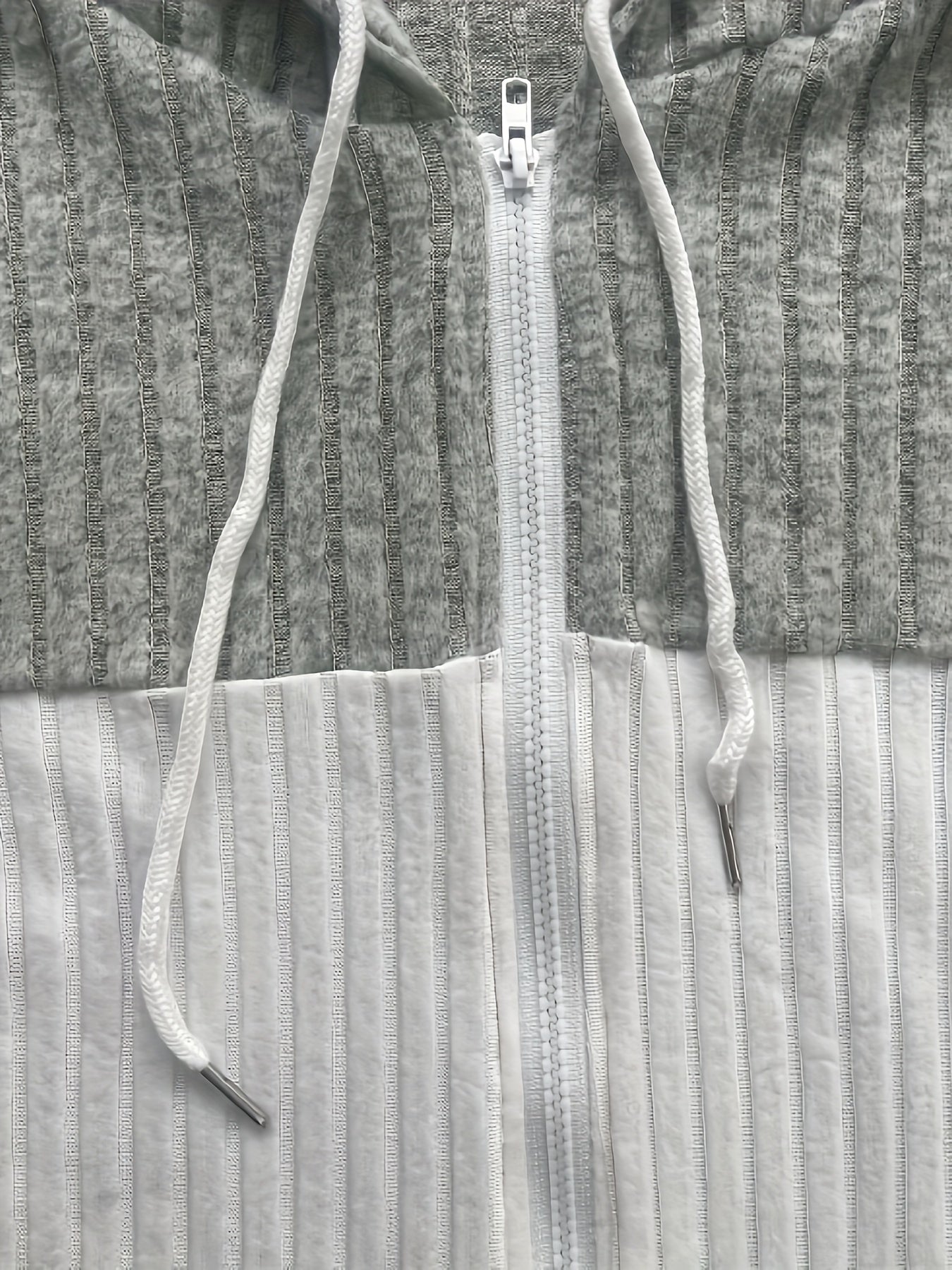 Solveig Kragh | Structured Colour-Block Hooded Jacket