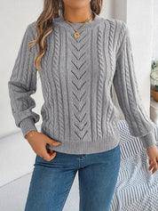 Nora Jørgensen | Cable-Knit Textured Sweater