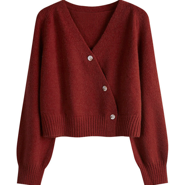 Ida Vang | Strikket wrap-cardigan med knapper
