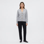 Emilia Sinclair | Elegant Strikket Cardigan med Hjerteknapper