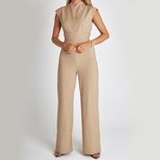 Lara Benedetti | Ærmeløs Jumpsuit med Bindebælte i Sort
