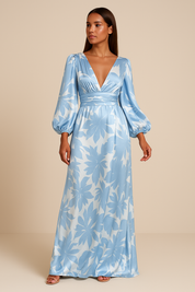 Amélie Laurent | Midi sommerkjole i viskose med elegant print